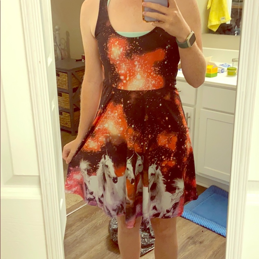 Galaxy unicorn dress